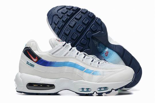 Cheap Nike Air Max 95 White Blue 3 Lions Men's Shoes From China-161